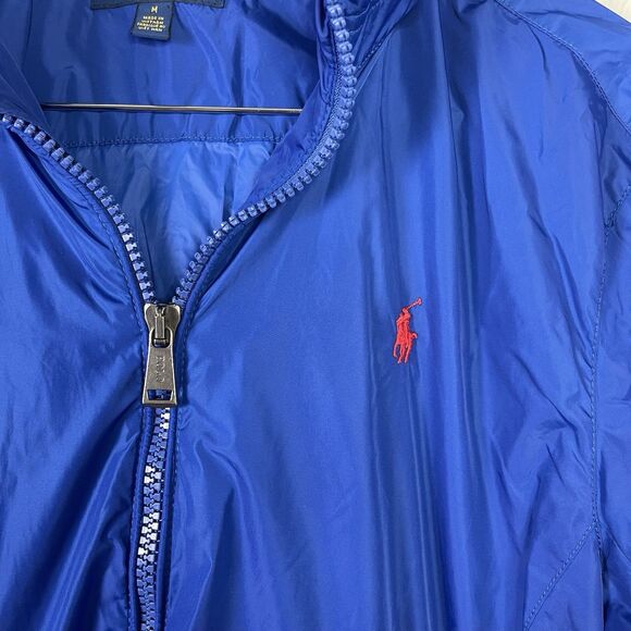 Polo Ralph Lauren Retford Packable Hooded Windbreaker Royal Blue Men’s Medium - Picture 4 of 15